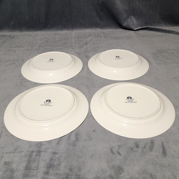 Euro Ceramica Zanzibar Stoneware Contemporary Set of 4 Dinner Plates - Picture 2 of 5